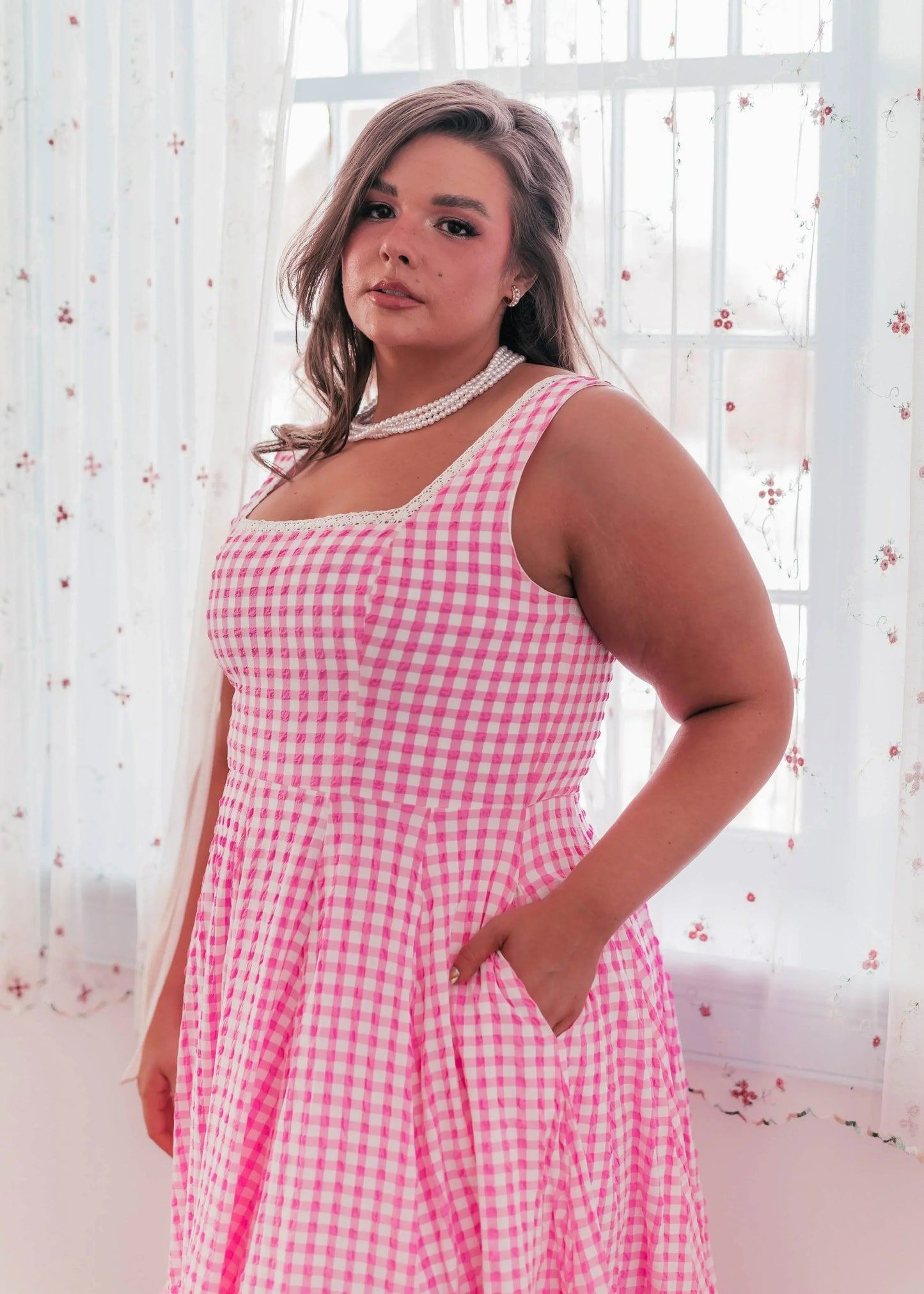 Daze Dress Pink Gingham