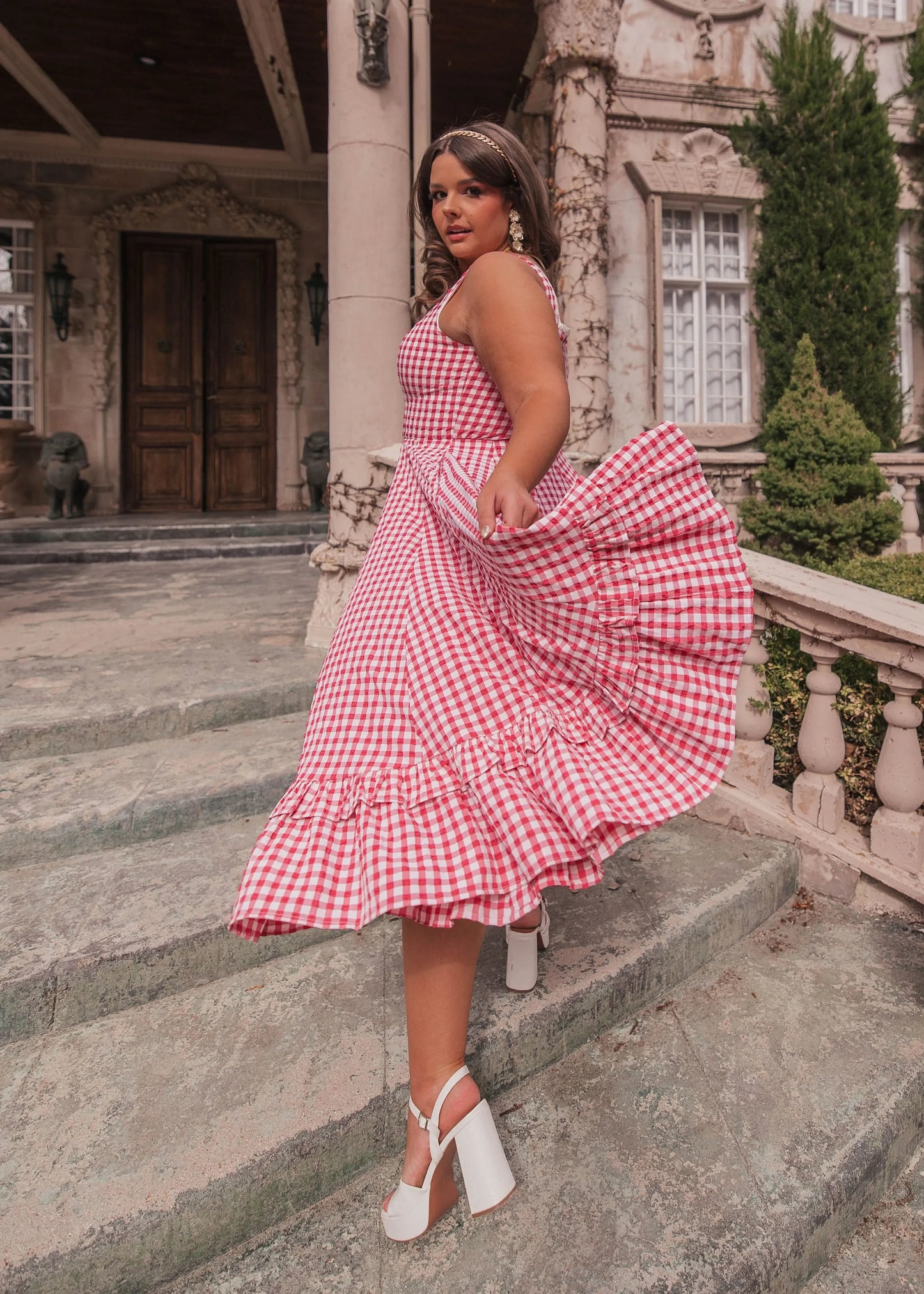 Daze Dress Red Gingham