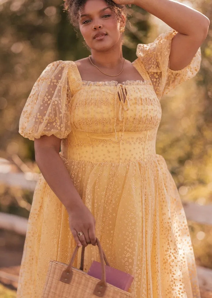 Everbloom Dress in Yellow