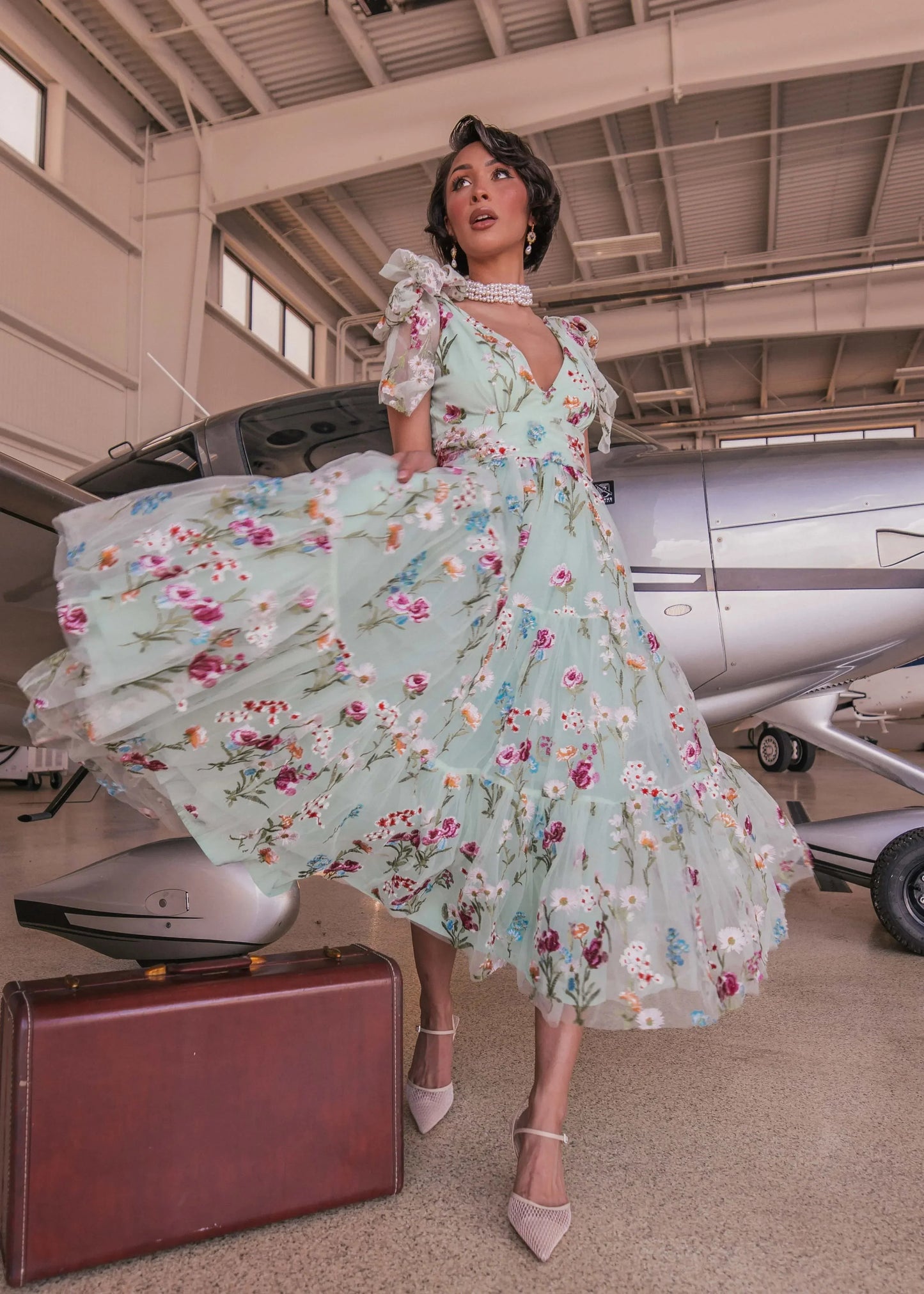 Margaret Midi Dress Green